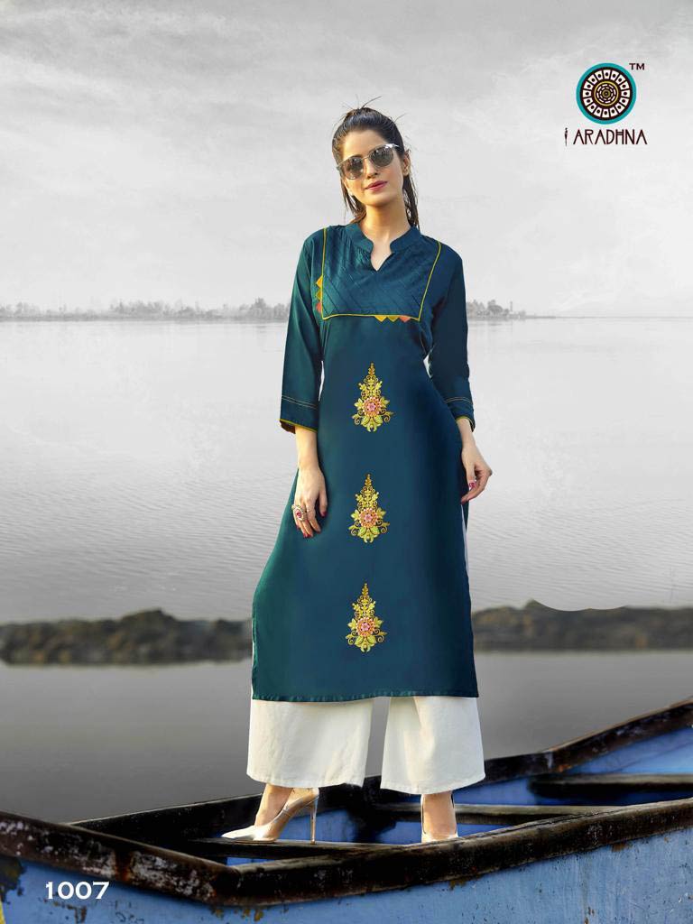 Queen Vol-2 Rayon Embroidery Kurti Catalog Queen Vol-2 Rayon Embroidery Kurti Catalog